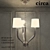 Ruhlmann Three-Light Chandelier - Elegant Illumination at its Finest 3D model small image 1