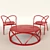 Ming Coffee Table Set: Elegant Design & High-resolution Textures 3D model small image 2