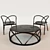 Ming Coffee Table Set: Elegant Design & High-resolution Textures 3D model small image 3