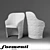 Elegant Formenti Nizza Armchair 3D model small image 1