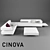 Modern Chic: Cinova Elle Sofa 3D model small image 2