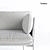Andtradition Cloud 2 Seater Sofa: Sleek and Comfortable 3D model small image 2