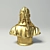 Golden Girl Bust Statue 3D model small image 3