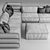 Cosy Comfort Sofa 3D model small image 3