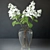 Snowy Hydrangea Bouquet 3D model small image 1