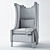 S.H.O. Lolita Chair: Luxury, Style, Comfort 3D model small image 2