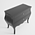 Elegant Ebony Commode 3D model small image 3