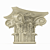 Elegant Column Capitel 3D model small image 1