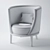 Pearl Elegance: Shine Chair 3D model small image 2