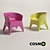 Cosmorelax Obie Arm: Outdoor Chair with 3D Model Files 3D model small image 1