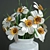 Blooming Beauty: Narcis Luminous Necklace 3D model small image 2