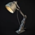 Industrial Iron Desk Lamp 3D model small image 1