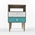 Scandinavian Style Bedside Table 3D model small image 1
