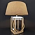 Luxe Polished Nickel & Wood Tate Collection 3D model small image 3