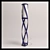 Elegant Tango Floor Lamp 3D model small image 1