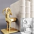 Global Views Set: Gazelle Bookends, Ribbed Decanters 3D model small image 2