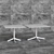 Modern Square Tables - Plank MISTER X 3D model small image 1