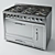Viking Tuscany 48" Gas Range: Blue, Silver, Black 3D model small image 2