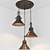 Elegant Moretti Luce Chandelier - Illuminating Vintage Brilliance 3D model small image 1