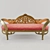 Elegant Lounge Sofa 3D model small image 1