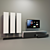 Sleek LG TV-Ready Living Room Furniture 3D model small image 2