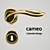Elegant Colombo Design Cameo Door Handle 3D model small image 1