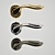 Elegant Colombo Design Cameo Door Handle 3D model small image 2