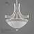 Elegant Pietra Isola Chandelier 3D model small image 1