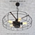 Industrial Loft Grinder Chandelier 3D model small image 1