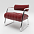 Elegant Bonaparte Chair by Eileen Gray 3D model small image 2