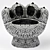 Snow Leopard Paw Chair: Contemporary Elegance 3D model small image 1