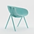 Sleek Polys Chair by Ondarreta 3D model small image 3