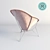 GARZA MARFA Saddle Leather Chair 3D model small image 3