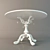 Elegant White Gloss Wooden Table 3D model small image 2