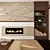 Travertine Masterpiece Fireplace 3D model small image 3