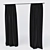 Elegant Window Curtain 3D model small image 1