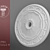 Elegant Sabur Decor Ceiling Rose - P94 3D model small image 1