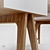 T4 Oak Veneer Desk 3D model small image 3