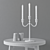 Title: Elegant Metal Candlestick Set 3D model small image 2