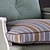 Vintage Armchair with Chic Cushions 3D model small image 3