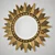 Golden Sun Mirror: Italian Metal Wall Décor 3D model small image 1