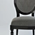 Elegant Louis Philip Dining Chair 3D model small image 2