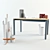 Architect's Workspace Bundle: Adjustable Desk, Drawing Tube, Trash Bin & Accessories 3D model small image 1