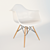 VITRA Eames Plastic Armchair: Sleek Modern Design 3D model small image 2