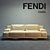 Luxurious Fendi Casa Artu Sofa 3D model small image 1