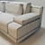 Luxurious Fendi Casa Artu Sofa 3D model small image 3