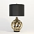 Elegant Bronze Table Lamp 3D model small image 1