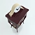 Elegant Daisy Nightstand 3D model small image 2