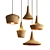 Modern Couple Hanging Lamp 3D model small image 1