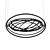 Contemporary Black Copernico Pendant 3D model small image 1